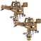 Biswing 12 Inch Impact Sprinkler 2 Pack Heavy Duty Zinc Alloy Lawn Sprinkler Head with Nozzle Adjustable 20360 Degree Large Coverage Pattern Watering Sprinkler for Grass Patio Garden Irrigation