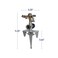 Orbit Lawn Sprinkler 56946 HeavyDuty Brass Impact Head Adjustable 360 Coverage Up to 90 ft Diameter Zinc Spike Base Durable Outdoor Watering