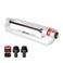Eden 94111 Heavy Duty Metal Oscillating Sprinkler Covers Up to 3328 sq ft 20 Precision Nozzles Flow Control Adjustable Range Quick Connect Bundle Silver Red Black