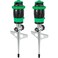 Restmo 2 Pack RESTMO Gear Drive Sprinkler with Metal Spike Base 5Pattern Heavy Duty Gardening Watering System MultiAdjustable Lawn Sprinkle for Garden Plant Flower Bed and Large Yard Area Green