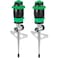 Restmo 2 Pack RESTMO Gear Drive Sprinkler with Metal Spike Base 5Pattern Heavy Duty Gardening Watering System MultiAdjustable Lawn Sprinkle for Garden Plant Flower Bed and Large Yard Area Green