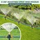 Landical Above Ground Irrigation Garden Sprinkler System 3 Pack Lawn Sprinkler and 328 ft Garden Hose Drip Irrigation System Garden Watering System DIY Plant Watering Set for YardDark Green