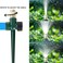 LIULO TOOL 2 Pack Metal Lawn Sprinkler Automatic Brass Sprinkler with Spike Base 360 Degree Adjustable Sprinklers Nozzle Large Area Coverage for Lawn Grass Patio Garden Irrigation