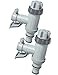 MASCARRY Above Ground Swimming Pool Hose Adapter with Plunger Valve and Pipe Holder Replacement Parts for Pool Pump System Round Top 2 PACK
