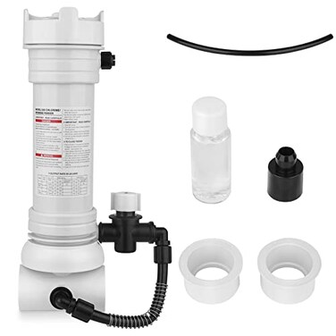 Vikua Upgraded 320 Pool Chlorinator Automatic ChlorineBromine Inline Feeder Compatible with pentair Rainbow 320 Chlorinator R171096 Feeder for Various Online and Offline Pools and spa Centers