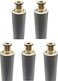 Poolzilla 5 Pack 10 Aluminum Tube with Brass Anchor for Pool Safety Cover Installation Anchor Installation for Loose Ground or with Pavers Extra Long