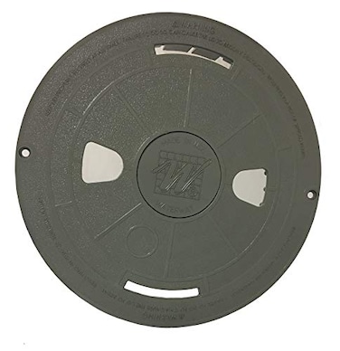 Waterway Plastics 5406477WW Swimming Pool Skimmer Lid Cover Top 10 Round Gray Color