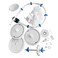 MAKHOON Rebuild Repair Kit Replacement for Polaris Zodiac Automatic Pool Cleaner 280 Not Compatible with Polaris 360 380