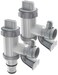 MASCARRY PATENTED Above Ground Swimming Pool Hose Adapter with Plunger Valve and Pipe Holder Replacement Parts for Pool Pump System 2 PACK