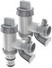MASCARRY PATENTED Above Ground Swimming Pool Hose Adapter with Plunger Valve and Pipe Holder Replacement Parts for Pool Pump System 2 PACK