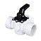 FibroPool 112 3Way Pool Diverter Valve Female Threaded CPVC 360 Rotating Handle Pool Splitter Valve for Pools Spas Heaters Plumbing