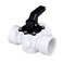 FibroPool 112 3Way Pool Diverter Valve Female Threaded CPVC 360 Rotating Handle Pool Splitter Valve for Pools Spas Heaters Plumbing