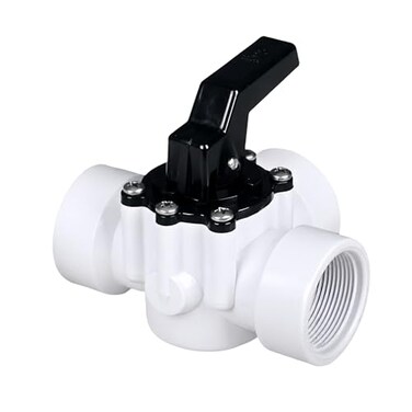 FibroPool 112 3Way Pool Diverter Valve Female Threaded CPVC 360 Rotating Handle Pool Splitter Valve for Pools Spas Heaters Plumbing