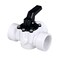 FibroPool 112 3Way Pool Diverter Valve Female Threaded CPVC 360 Rotating Handle Pool Splitter Valve for Pools Spas Heaters Plumbing