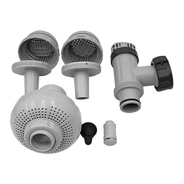 Intex 26004E Above Ground Swimming Pool Inlet Air Water Jet Replacement Part Kit Includes Plunger Valve Strainer Connector Strainer Grid etc