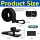 codree 24 Pcs Pool Solar Cover Reel Attachment Kit Inground Swimming Pool Solar Cover Straps and Clips Solar Blanket Strap Kit Including 8 Straps with Hooks 8 Clips and 8 Touch Fastener Black
