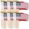 Uelfbaby 500 Pack Small American Flags on Stick 4x6 Inch Small US FlagsMini American Flag Hand Held Stick Flags with KidSafe Spear Top Independence Day Memorial Day Decorations