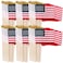 Uelfbaby 500 Pack Small American Flags on Stick 4x6 Inch Small US FlagsMini American Flag Hand Held Stick Flags with KidSafe Spear Top Independence Day Memorial Day Decorations