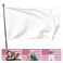GRAXILON Custom Flag 3x5 Ft Personalized Flags with Photo Text Logo Funny Customized apestry Banners for Living Room Bedroom Outdoors 1 PC Blank White