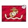 Mosprovie Heavy Duty 2x3 USMC Flag Double Sided 100 Polyester Outdoor Marine Corps Emblem Includes 2 Brass Grommets