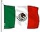 G128 Mexico Mexican Flag 3x5 Ft LiteWeave Series Printed 100D Polyester Country Flag Vibrant Colors Brass Grommets