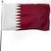 DANF FLAG DANF Qatar Flag 3x5 Ft Thick Polyester Fade Resistant Brass Grommets Canvas Header Qatar National Flags with 3 X 5 Feet