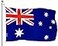 G128 Australia Australian Flag 3x5 Ft LiteWeave Series Printed 100D Polyester Country Flag Vibrant Colors Brass Grommets