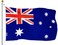 G128 Australia Australian Flag 3x5 Ft LiteWeave Series Printed 100D Polyester Country Flag Vibrant Colors Brass Grommets