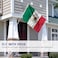 ANLEY Fly Breeze 3x5 Foot Mexico Flag Vivid Color and Fade proof Canvas Header and Double Stitched Mexican MX National Flags Polyester with Brass Grommets 3 X 5 Ft