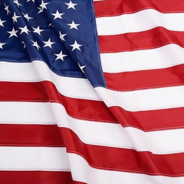 ANLEY EverStrong Series American Flag 6x10 Foot Heavy Duty Embroidered Stars and Sewn Stripes 4 Rows of Lock Stitching US National Banner Flags with Brass Grommets 6 X 10 Ft