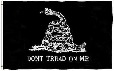 Anley Fly Breeze 3x5 Foot Black Dont Tread On Me Flag Vivid Color and Fade Proof Canvas Header and Double Stitched Flags Polyester with Brass Grommets 3 X 5 Ft