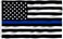 Anley Fly Breeze 3x5 Foot Thin Blue Line US National Flag Vivid Color and Fade proof Canvas Header and Double Stitched Honoring Law Enforcement Officers Flags Polyester with Brass Grommets