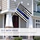 Anley Fly Breeze 3x5 Foot Thin Blue Line US National Flag Vivid Color and Fade proof Canvas Header and Double Stitched Honoring Law Enforcement Officers Flags Polyester with Brass Grommets