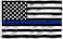 Anley Fly Breeze 3x5 Foot Thin Blue Line US National Flag Vivid Color and Fade proof Canvas Header and Double Stitched Honoring Law Enforcement Officers Flags Polyester with Brass Grommets