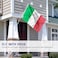 Anley Fly Breeze 3x5 Foot Italy Flag Vivid Color and Fade proof Canvas Header and Double Stitched Italian Flags Polyester with Brass Grommets 3 X 5 Ft