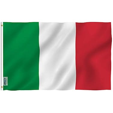 Anley Fly Breeze 3x5 Foot Italy Flag Vivid Color and Fade proof Canvas Header and Double Stitched Italian Flags Polyester with Brass Grommets 3 X 5 Ft
