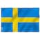 Anley Fly Breeze 3x5 Foot Sweden Flag Vivid Color and Fade proof Canvas Header and Double Stitched Swedish Banner Flags Polyester with Brass Grommets 3 X 5 Ft