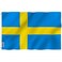 Anley Fly Breeze 3x5 Foot Sweden Flag Vivid Color and Fade proof Canvas Header and Double Stitched Swedish Banner Flags Polyester with Brass Grommets 3 X 5 Ft