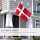 ANLEY Fly Breeze 3x5 Foot Denmark Flag Vivid Color and Fade Proof Canvas Header and Double Stitched Danish Dane National Flags Polyester with Brass Grommets 3 X 5 Ft