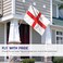Anley Fly Breeze 3x5 Foot England Flag Vivid Color and Fade proof Canvas Header and Double Stitched English National Flags Polyester with Brass Grommets 3 X 5 Ft
