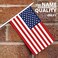 Anley US National United States Mini Flag 12 Pack Hand Held Small Miniature American Flags on Stick Fade Resistant Vivid Colors 5x8 Inch with Solid Pole Spear Top