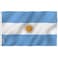 Anley Fly Breeze 3x5 Foot Argentina Flag Vivid Color and Fade proof Canvas Header and Double Stitched Argentinian National Flags Polyester with Brass Grommets 3 X 5 Ft