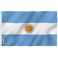 Anley Fly Breeze 3x5 Foot Argentina Flag Vivid Color and Fade proof Canvas Header and Double Stitched Argentinian National Flags Polyester with Brass Grommets 3 X 5 Ft