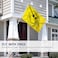 Anley Fly Breeze 3x5 Foot Yellow Happy Face Flag Vivid Color and Fade Proof Canvas Header and Double Stitched Flags Polyester with Brass Grommets 3 X 5 Ft