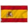 Anley Fly Breeze 3x5 Foot Spain Flag Vivid Color and Fade proof Canvas Header and Double Stitched Spainish National Flags Polyester with Brass Grommets 3 X 5 Ft