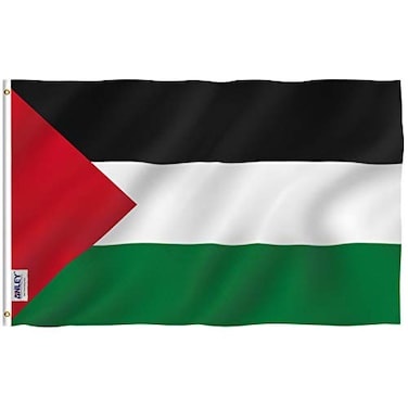 ANLEY Fly Breeze 3x5 Foot Palestine Flag Vivid Color and Fade proof Canvas Header and Double Stitched Palestinian Flags Polyester with Brass Grommets 3 X 5 Ft