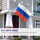 Anley Fly Breeze 3x5 Foot Russia Flag Vivid Color and Fade proof Canvas Header and Double Stitched Russian Federation National Flags Polyester with Brass Grommets 3 X 5 Ft