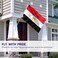Anley Fly Breeze 3x5 Foot Egypt Flag Vivid Color and Fade proof Canvas Header and Double Stitched Egyptian Flags Polyester with Brass Grommets 3 X 5 Ft