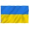 Anley Fly Breeze 3x5 Foot Ukraine Flag Vivid Color and Fade proof Canvas Header and Double Stitched Ukrainian National Flags Polyester with Brass Grommets 3 X 5 Ft