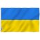 Anley Fly Breeze 3x5 Foot Ukraine Flag Vivid Color and Fade proof Canvas Header and Double Stitched Ukrainian National Flags Polyester with Brass Grommets 3 X 5 Ft